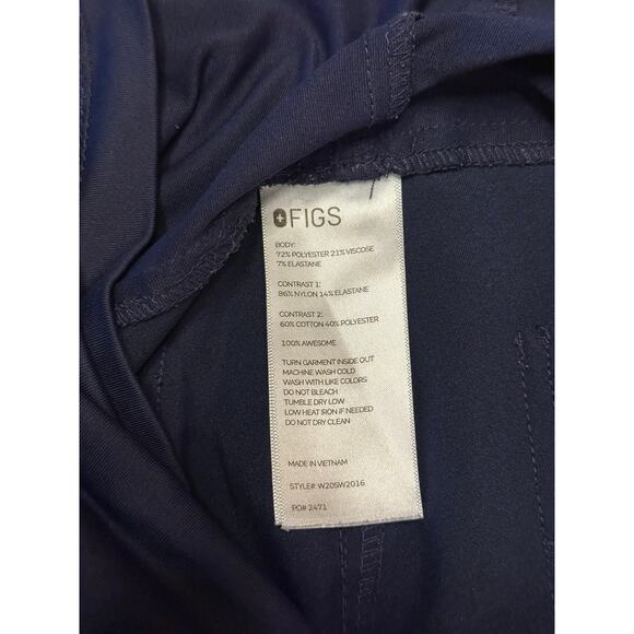 Figs Zamora Maternity Jogger Scrub Pants NAVY BLUE Medium - Picture 4 of 5